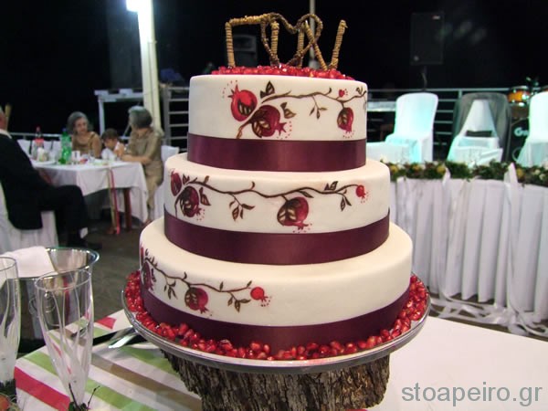 τούρτα ρόδι pomegranate cake